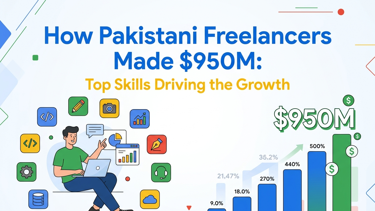 How Pakistani Freelancers Made $950M: Top Skills Driving the Growth